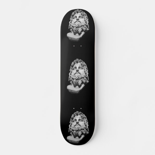 Grekisk romersk byst mini skateboard bräda 18,5 cm (Framsida)