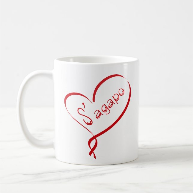 Grekisk S'agapo-mugg "Jag älskar dig" Kaffemugg (Vänster)