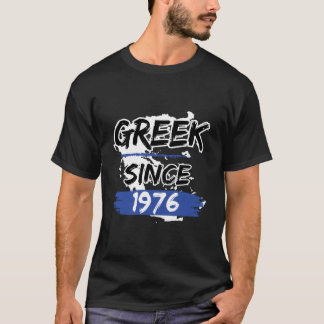 Grekisk Sedan 1976 Grekland Karta Grekisk T Shirt