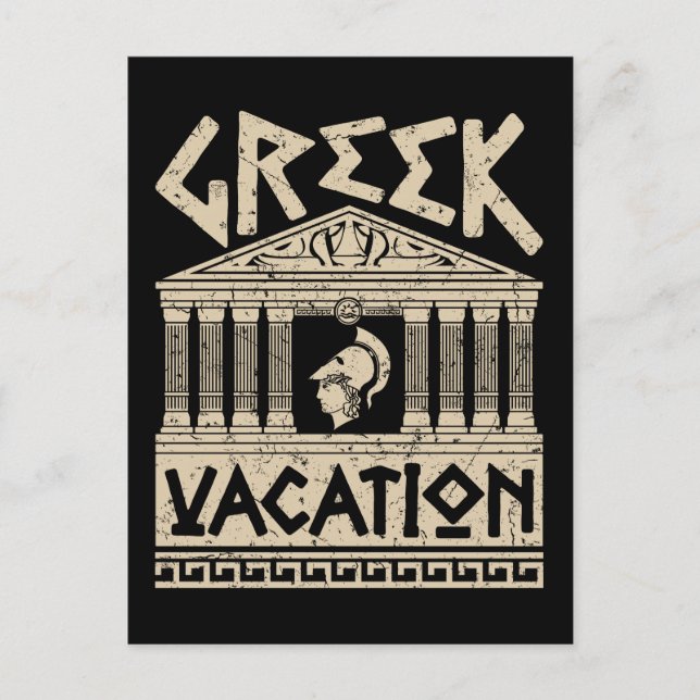 Grekisk semesterresa med Vacation Greece Vykort (Framsida)