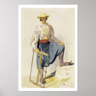 Grekisk skogshuggare, 13 Juni 1856 (skriva, bläck Poster