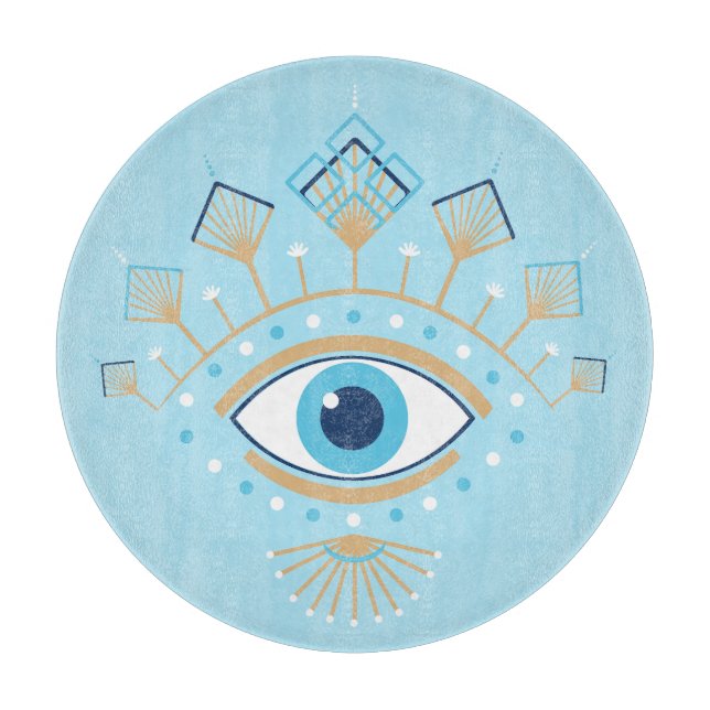 Grekisk skyddssymbol för Evil Öga, dekorerad (Framsidan)