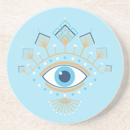 Grekisk skyddssymbol för Evil Öga, dekorerad Underlägg