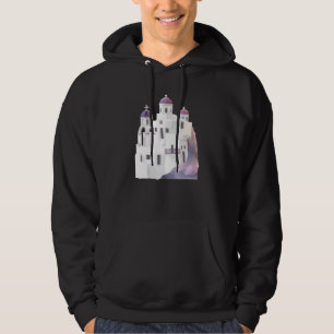Grekisk Souvenir Travel Greece Vatten Färg Travel Hoodie