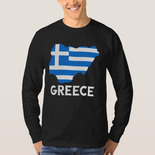 Grekisk stolthet Hellenic Hellenes Grekland Flagga T Shirt (Framsida)
