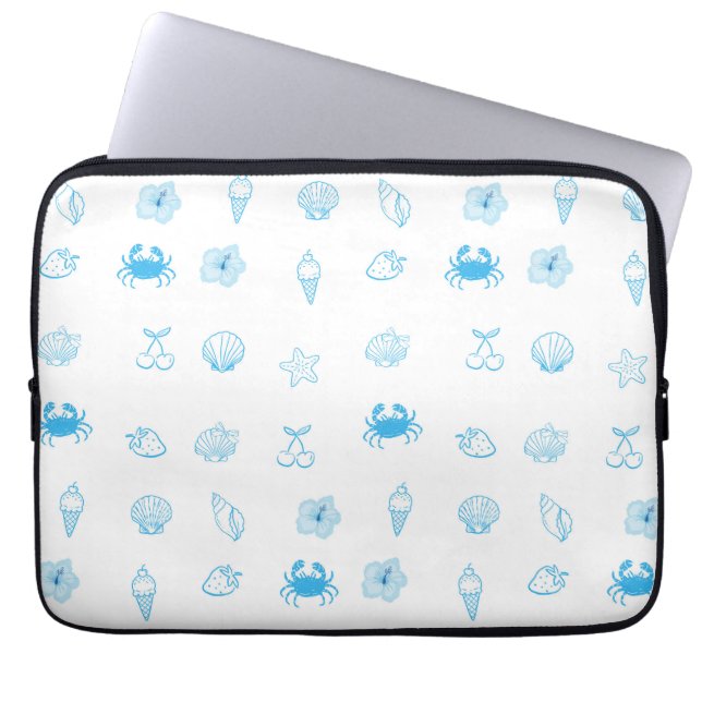 Grekisk strand minimalism laptop fodral (Framsidan)