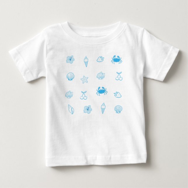 Grekisk strand minimalism t shirt (Framsida)