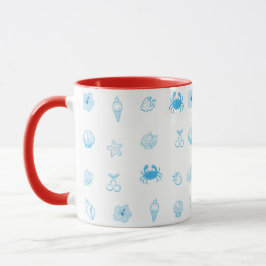 Grekisk strand minimalistisk mugg