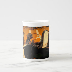 Grekisk svartkonst Bone China Mugg Benporslin Mugg