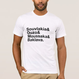 Grekisk Tshirt för matet-teckenfinare T-shirt