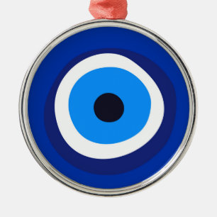 grekisk turkisk arabisk talisman för ont ögasymb julgransprydnad metall