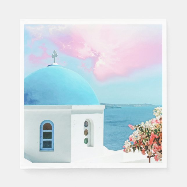 Grekisk upplysning pappersservett (Framsidan)