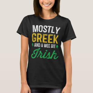 Grekisk Wee bet irländsk rolig Grekland St Patric T Shirt