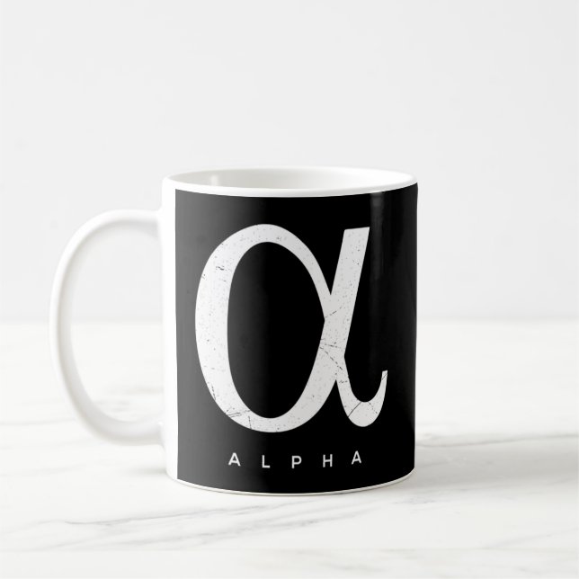 Grekiska alfa kaffemugg (Vänster)