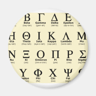 grekiska alfabetgåvor magnet