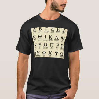 grekiska alfabetgåvor t-shirt