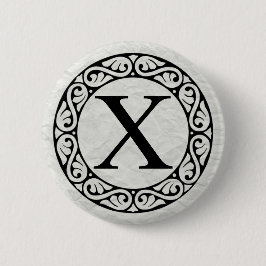 Grekiska Alphabet Brev Chi Knapp