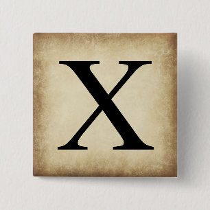 Grekiska Alphabet Brev Chi Knapp