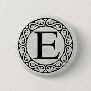 Grekiska Alphabet Brev Epsilon Knapp
