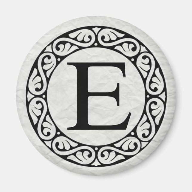 Grekiska Alphabet Brev Epsilon Magnet (Framsidan)
