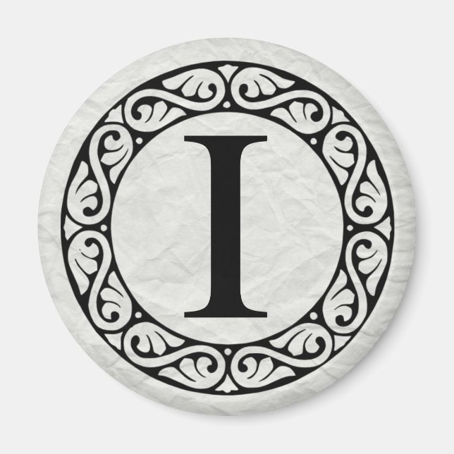 Grekiska Alphabet Brev Iota Magnet (Framsidan)