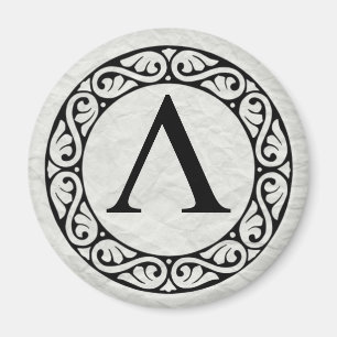 Grekiska Alphabet Brev Lambda Magnet