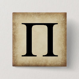 Grekiska Alphabet Brev Pi Knapp