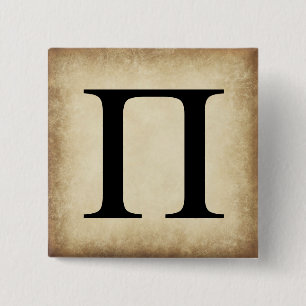 Grekiska Alphabet Brev Pi Knapp