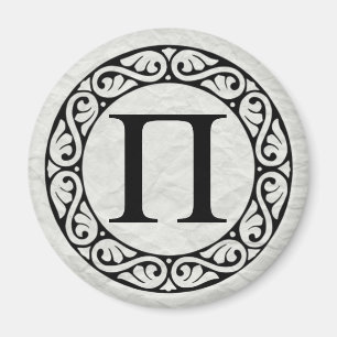 Grekiska Alphabet Brev Pi Magnet