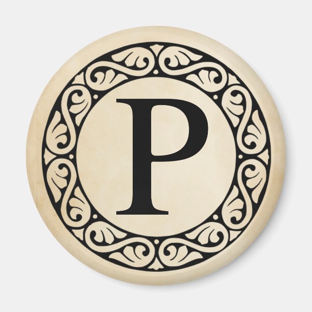 Grekiska Alphabet Brev Rho Magnet (Framsidan)