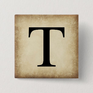Grekiska Alphabet Brev Tau Knapp