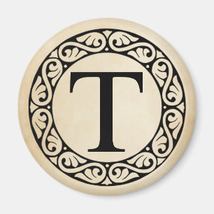 Grekiska Alphabet Brev Tau Magnet