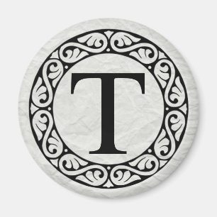Grekiska Alphabet Brev Tau Magnet