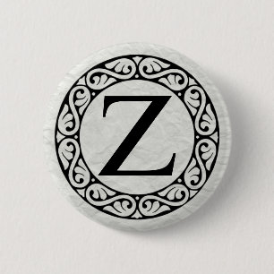 Grekiska Alphabet Brev Zeta Knapp
