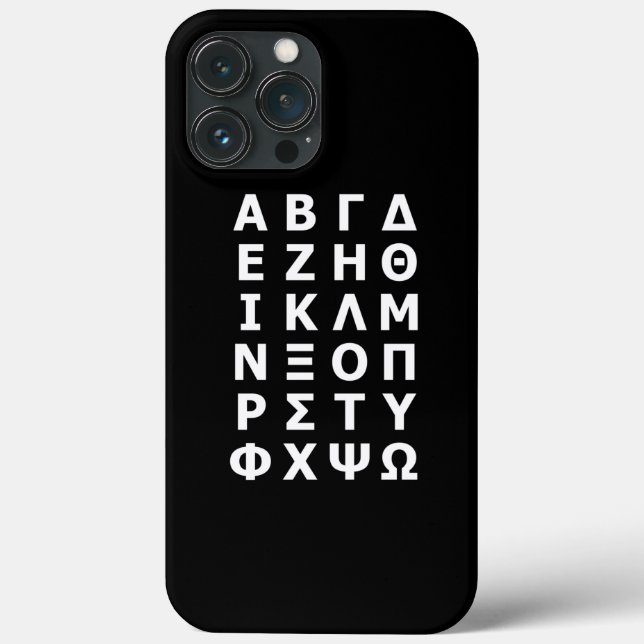 Grekiska Alphabet Fodral-Mate iphone case (Baksida)