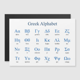 Grekiska Alphabet-Vågrät