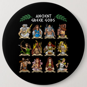 Grekiska antika gudar knapp