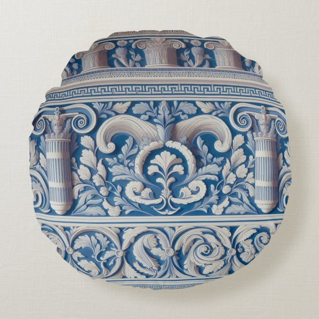 Grekiska antika rund kudde (Framsidan)