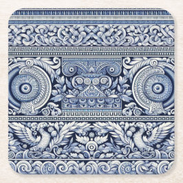 Grekiska antika underlägg papper kvadrat