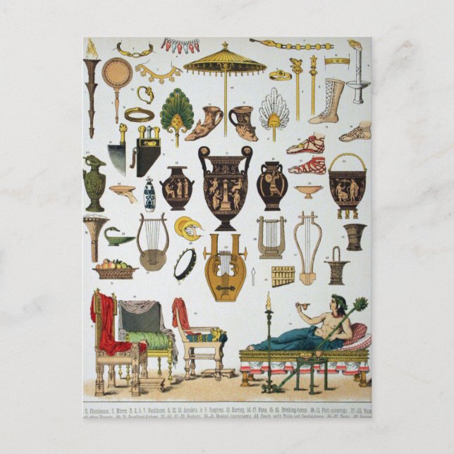 Grekiska antika vykort (Framsida)