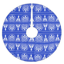 Grekiska Arabesque Mediterranean Mönster Blue