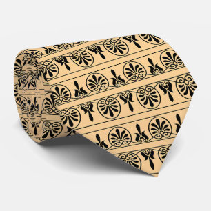 Grekiska Arabesque Mediterranean Mönster Brown Slips