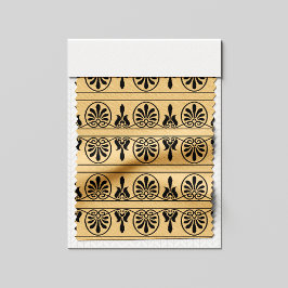 Grekiska Arabesque Mediterranean Mönster Brown Tyg