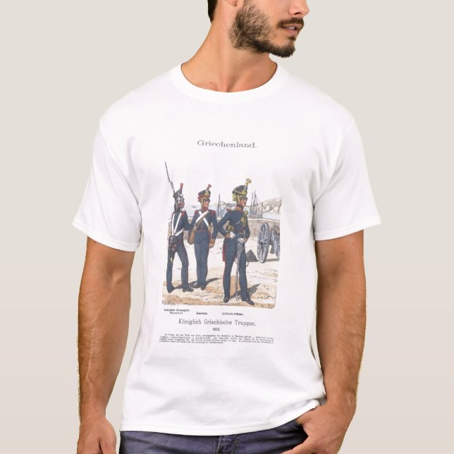 Grekiska artillerister t-shirt (Framsida)