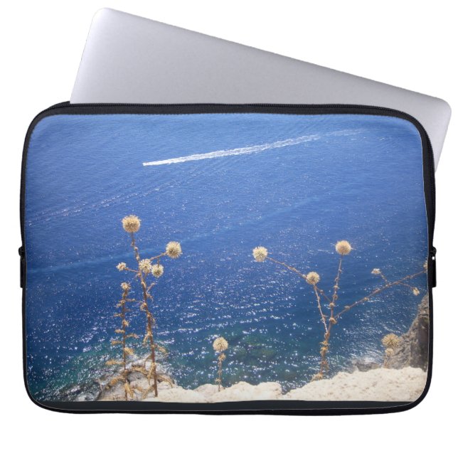 Grekiska blåsjön Laptop sleeve (Framsidan)