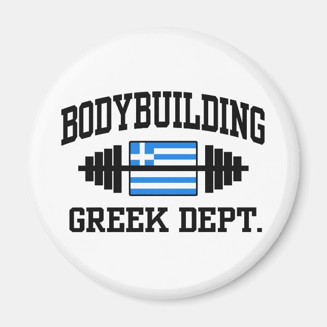 Grekiska BodyBuilder Magnet (Framsidan)