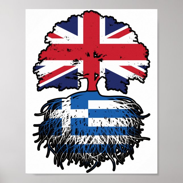 Grekiska brittiska Storbritannien Storbritannien S Poster (Framsidan)