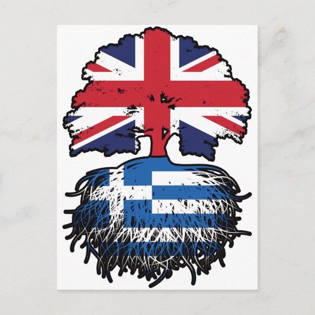Grekiska brittiska Storbritannien Storbritannien S Vykort (Framsida)