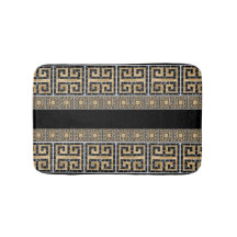 Grekiska Brken Tile Mosaic Black och guld