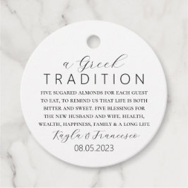 Grekiska Bröllop-traditionen Gåvor Etiketter
